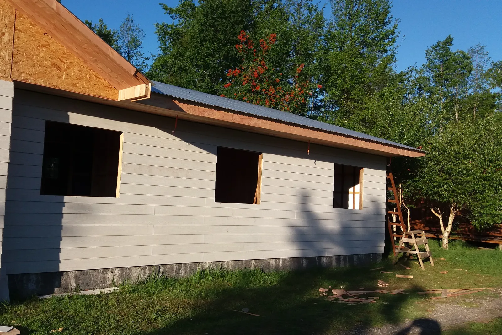 Revestimiento exterior en instalación bajo la cubierta
